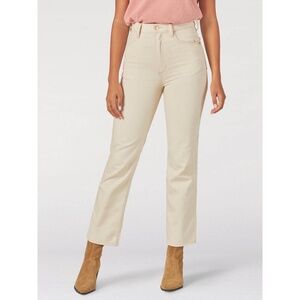 Wrangler ‘Wild West 603 High Rise Straight Jeans’ Crop natural cream ecru